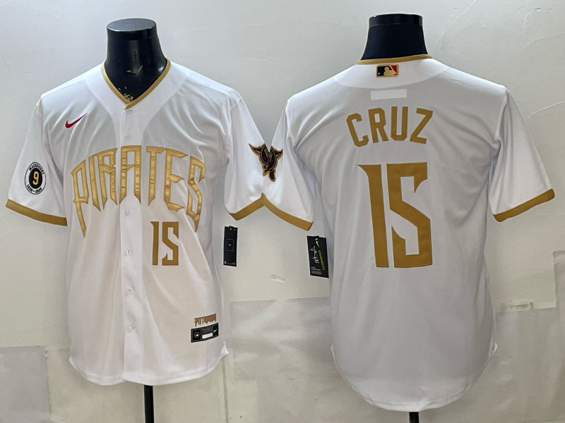 Men Pittsburgh Pirates #15 Cruz white Game 2026 Nike MLB Jersey 051910